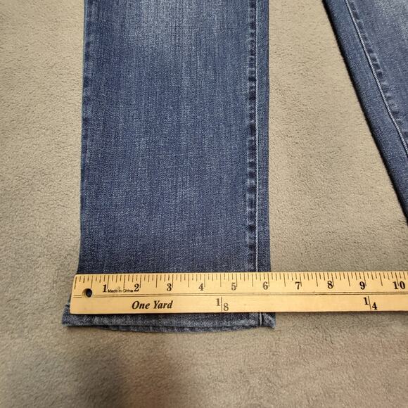 JJill Authentic Fit Jeans Womens 8 Blue Denim Slim Ankle Stretch Mid Rise Casual - Picture 6 of 11